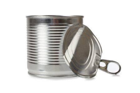 Color photo of a metal tin
