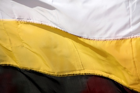 Color photo of an old Russian imperial flagの写真素材