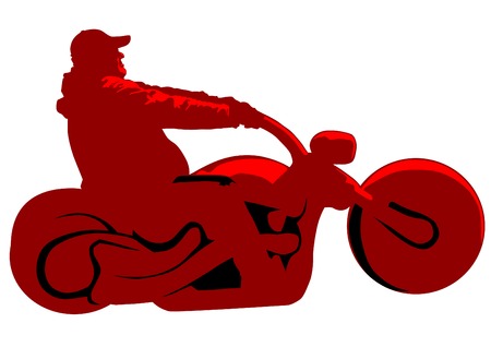 Old retro bike on white backgroundのイラスト素材