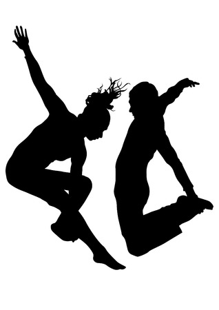 Ballerina in theatrical costume on a white backgroundのイラスト素材