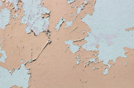 Old wooden wall covered with paint