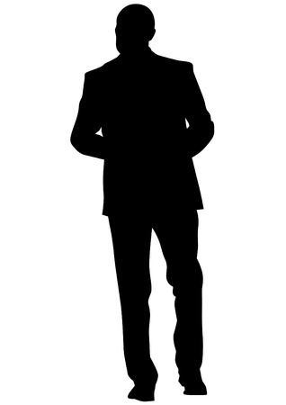 Businessman in suit on white backgroundのイラスト素材