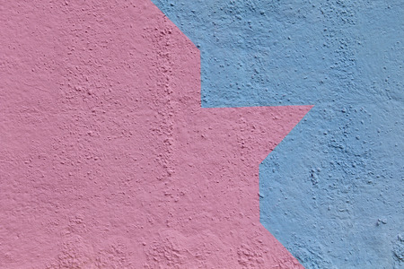 Old brick wall with paintの写真素材