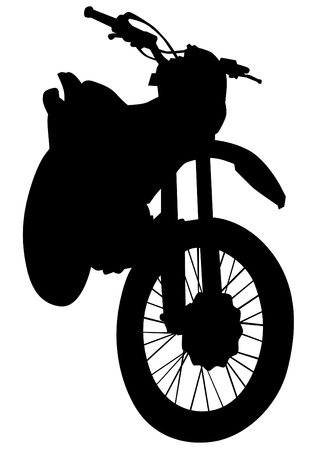 Retro sport bike on white backgroundのイラスト素材