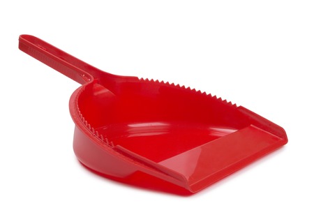 Tools for cleaning on a white backgroundの写真素材