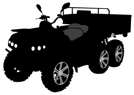 Old baggy for dirty road on white backgroundのイラスト素材