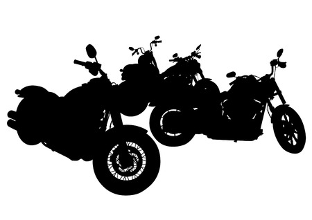 Old American bikeのイラスト素材