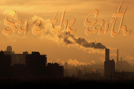 Poster on the theme of the environment and the protection of natureの写真素材