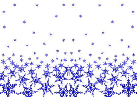 Christmas ornament of snowflakes. Decorative backgroundのイラスト素材
