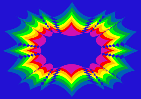 Abstract background of multicolored lines and spotsのイラスト素材