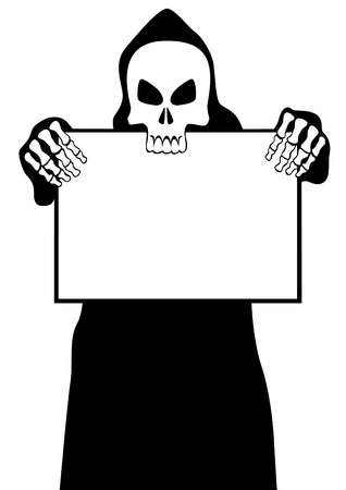 Skeleton with white backgroundのイラスト素材