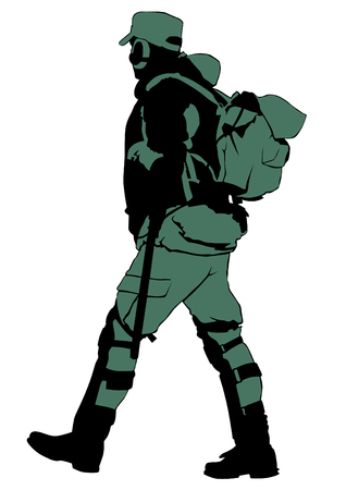 On white backgroundのイラスト素材