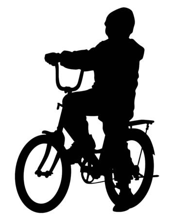 Sport people whit bike on white backgroundのイラスト素材