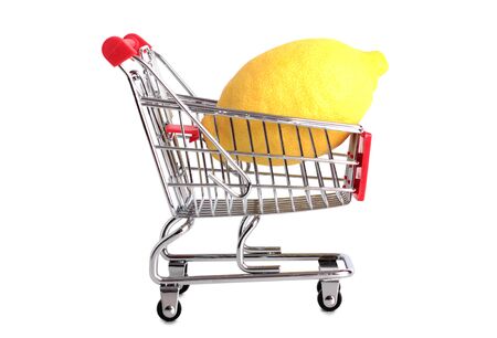 Metal cart from storeの写真素材