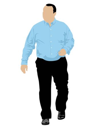 Young boys in street clothes on white backgroundのイラスト素材