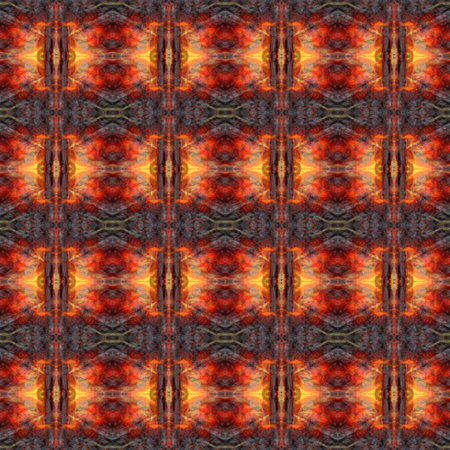Fire flame seamless pattern on dark background