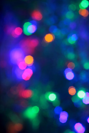 Colors lights spots with blurred background