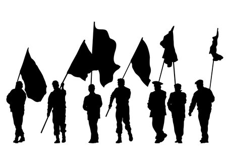 People with a photo camera on white backgroundのイラスト素材