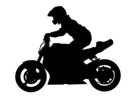 Sport big bike on white backgroundのイラスト素材