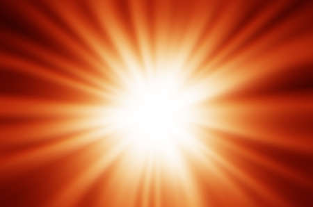 rays of the sun in the red skyの写真素材