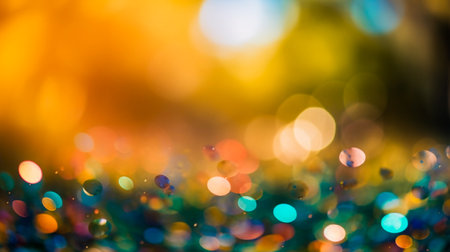 Colorful abstract bokeh background, defocused lights bokeh backgroundの素材