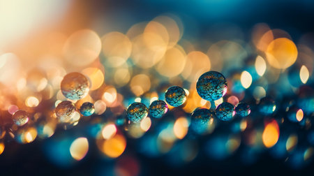 abstract background with bokeh defocused lights and glitteringの素材