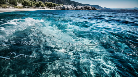 Beautiful view of the Mediterranean sea in Turkey. Toned.の素材