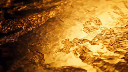 Abstract golden background texture with some smooth lines and highlights in itの素材