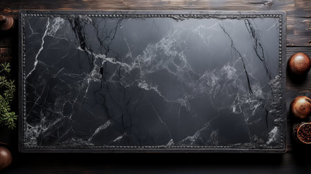 Black marble texture with natural pattern for background or design art work.の素材