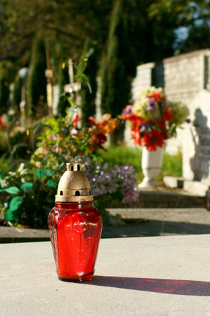 Light on the grave 