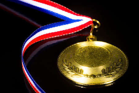 Medal on the black backgroundの写真素材