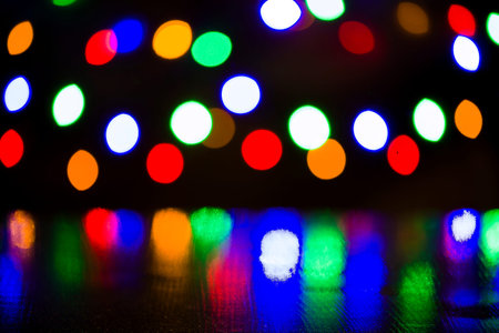 background blurred bokeh. Lights Ceremonies