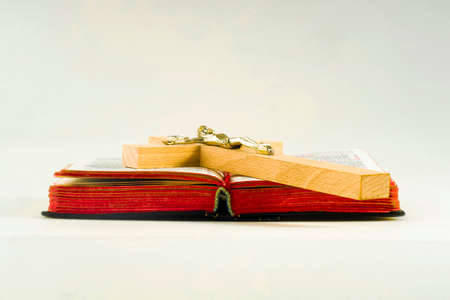 Book with a crucifixの写真素材