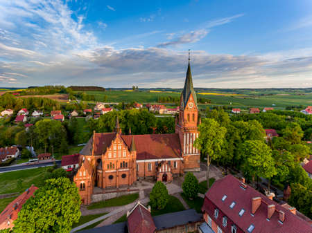 Basilica of the Nativity of the Blessed Virgin Mary in GietrzwaÅd, Warmia and Masuria, Poland, Europeのeditorial素材