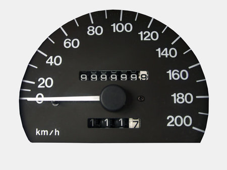 spedometer with clipping path