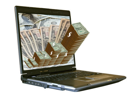 notebook isolated on white,の写真素材