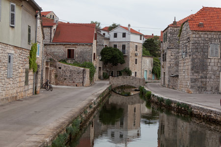 Vrboska on Hvar Island, Croatiaの写真素材