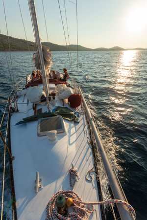 Sailing on the Adriatic Sea, Croatiaのeditorial素材