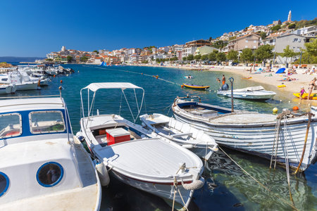 Igrane town, the Adriatic Sea, Croatiaのeditorial素材