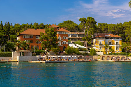 Äikat Bay near Mali Losinj town on Losinj island, the Adriatic Sea in Croatiaのeditorial素材