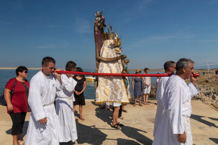 Mary of Zecevo procession in Nin, Croatia