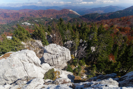 Bijele stijene mountains and nature reserve in Croatia