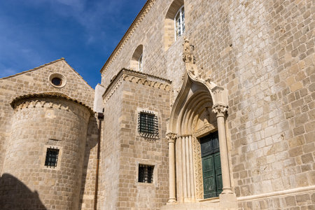 Streets in the historic old town of Dubrovnik, Croatiaのeditorial素材