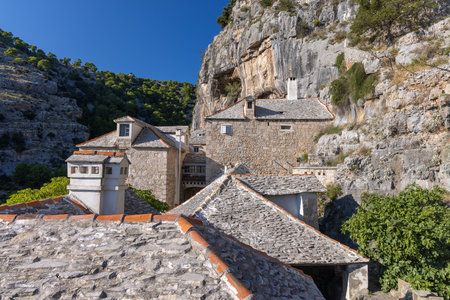Dominican monastery or hermitage Blaca, Brac Island, Croatiaのeditorial素材