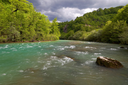 The Neretva River in a canyon, Bosnia and Herzegovina