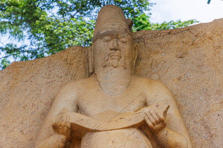 Ancient Ruins of Polonnaruwa, Sri Lanka â Historic Stone Buildings of the Medieval Capitalのeditorial素材