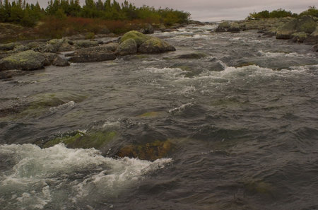 river in a remote region of Canada's Quebec province