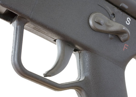 trigger group and the safety on an assault rifle