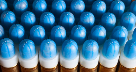Handgun rounds that have a blue dye instead of bullets for marking a target