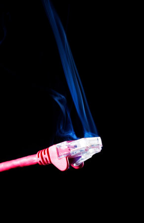 Network connection for a computer that is smoking